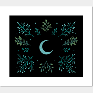 Crescent Moon Garden Posters and Art